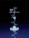 GLASS HUMMINGBIRD CROSS (ZFL07-29498)