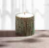 DISCONTINUED BAMBOO-WRAPPED PILLAR CANDLE (ZFL07-31711)