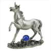 UNICORN WITH GLASS ORB FIGURINE (ZFL07-37944)