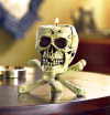 SKULL TRIPOD CANDLEHOLDER (ZFL07-31079)