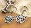 PEWTER SKULL KEYCHAIN SET (ZFL07-38221)