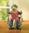 CROCODILE FISHERMAN FIGURINE (ZFL07-37999)