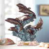 LEAPING DOLPHINS SCULPTURE (ZFL07-27251)