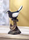 METALLIC BIRD FIGURINE (ZFL07-38185)