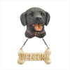 BLACK LABRADOR WELCOME PLAQUE (ZFL07-37539)