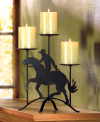 COWBOY ON HORSE CANDLEHOLDER (ZFL07-37430)