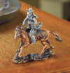 COWBOY ON HORSE STATUETTE (ZFL07-37943)