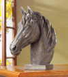 BRONZE-FINISH HORSE HEAD BUST (ZFL07-37572)