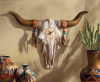 BULL'S SKULL WALL CLOCK (ZFL07-35151)