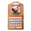 ROOSTER CALENDAR AND CLOCK (ZFL07-33772)