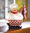 CHEF COOKIE JAR WITH PLATE (ZFL07-34321)