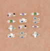 CRYSTAL TOE RINGS (ZFL07-38086)