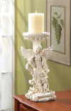 ANGEL WITH CHILDREN CANDLE HOLDER (ZFL07-34172)
