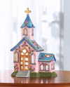 SPRINGTIME CHURCH CANDLE HOLDER (ZFL07-36614)