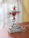 PEWTER CROSS TRINKET BOX (ZFL07-37569)