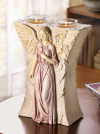 BAS-RELIEF ANGEL VOTIVE HOLDER (ZFL07-37147)