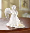 FROSTED ANGEL CANDLEHOLDER (ZFL07-33850)