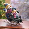 SNOWMAN KIDS ON SLEIGH (ZFL07-34875)