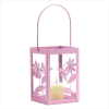 SPRINGTIME PINK CANDLE LANTERN (WFM-38374)