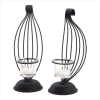 SET OF 2 SCROLL CANDLEHOLDERS (WFM-38331)