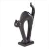 CERAMIC BLACK CAT STATUE (WFM-38223)