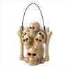 CERAMIC SKULL CANDLEHOLDER (WFM-38227)