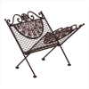 WROUGHT IRON MAGAZINE RACK (WFM-38270)