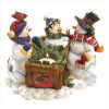 SNOWMAN FAMILY CANDLEHOLDER (WFM-38251)